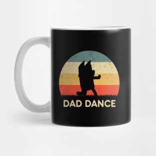 Retro Sunset Dad Bluey Dance Mug